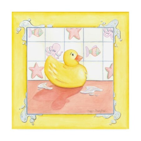 Trademark Fine Art Megan Meagher 'Small Rubber Duck I Childrens Art' Canvas Art, 35x35 WAG16035-C3535GG